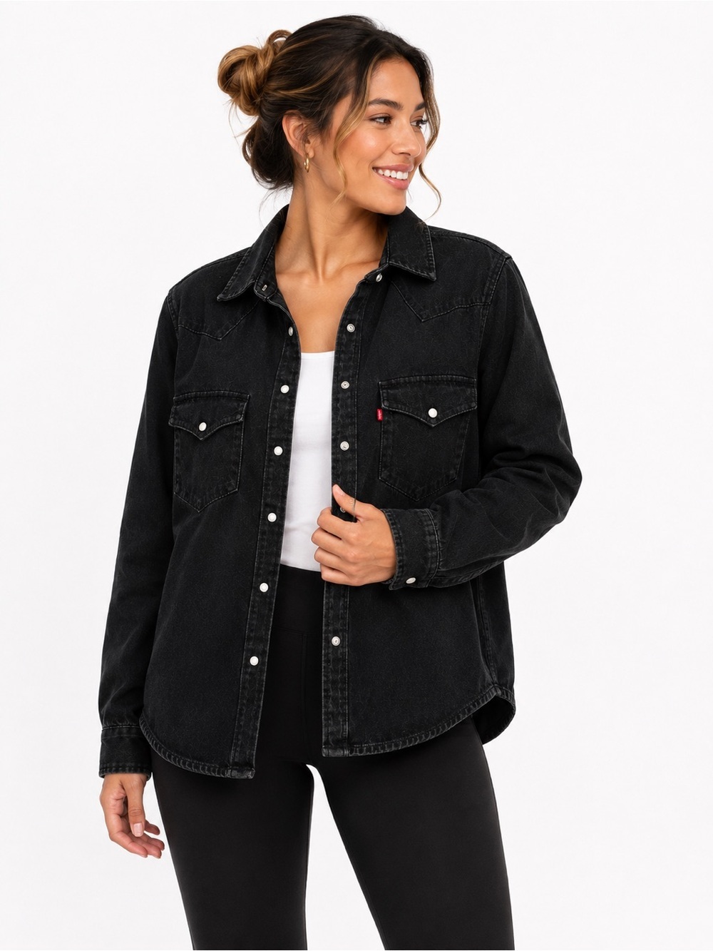 Levi's Black Western Denim Shirt